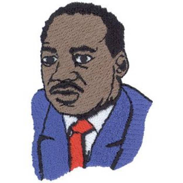 Picture of Martin Luther King Jr Machine Embroidery Design