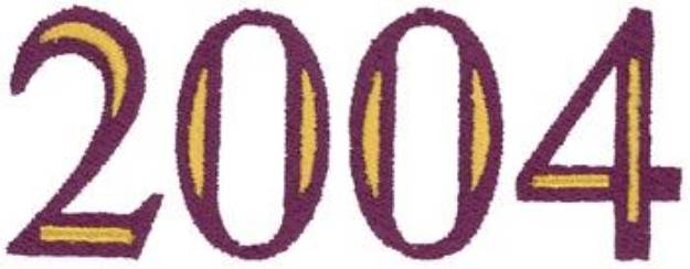 Picture of Class Of 2004 Machine Embroidery Design