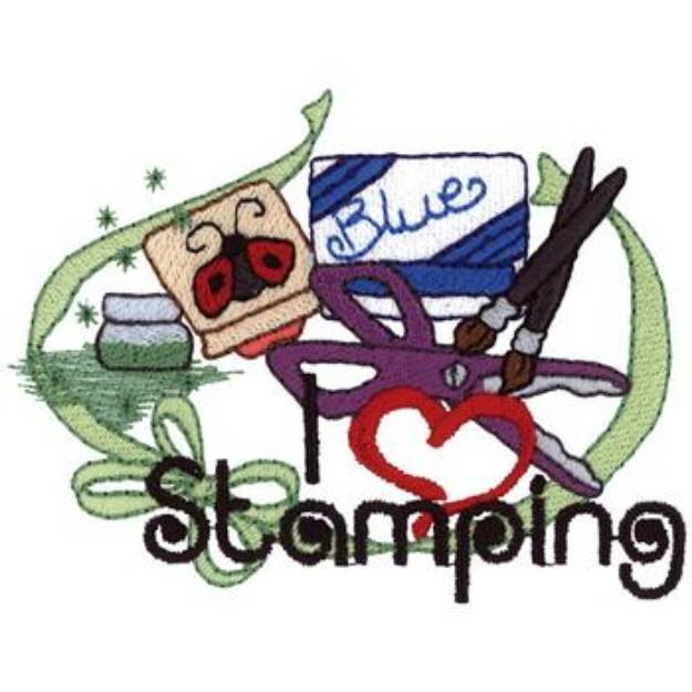 Picture of Rubber Stamping Logo Machine Embroidery Design