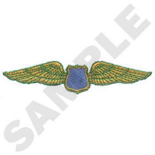 Picture of Military Wings Machine Embroidery Design