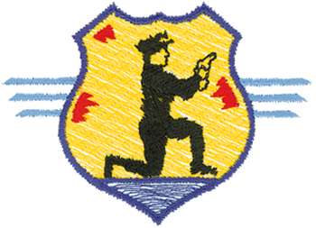 Police Badge Machine Embroidery Design