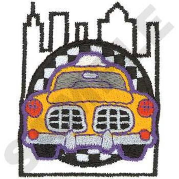 Picture of Taxi Logo Machine Embroidery Design