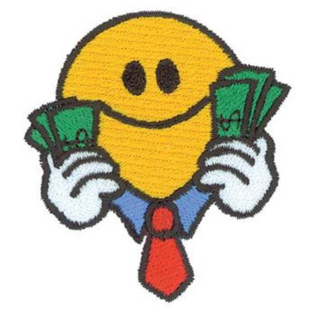 Picture of Smiley Banker Machine Embroidery Design