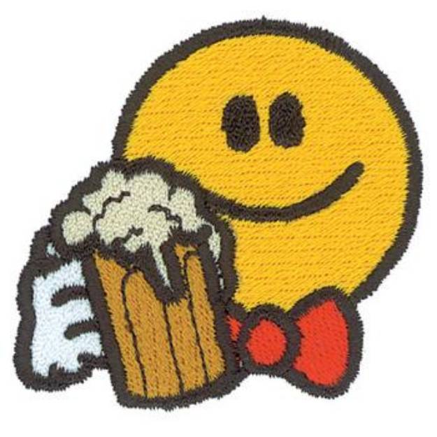 Picture of Smiley Bartender Machine Embroidery Design