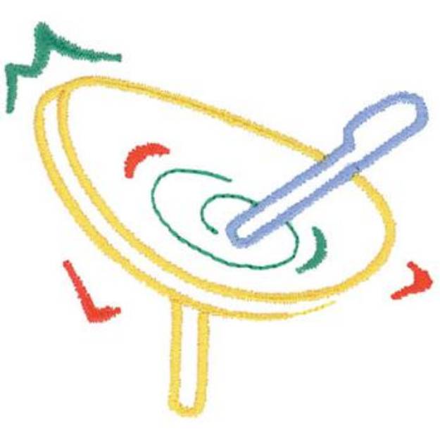 Picture of Satellite Dish Machine Embroidery Design