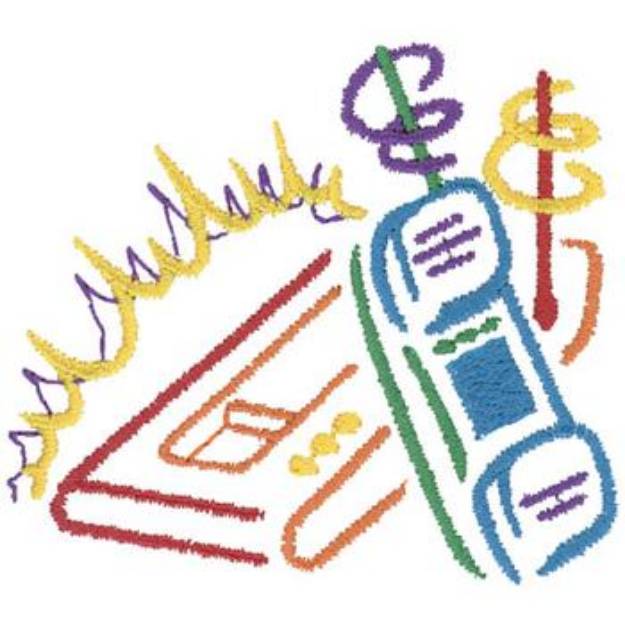 Picture of Cordless Phone Machine Embroidery Design