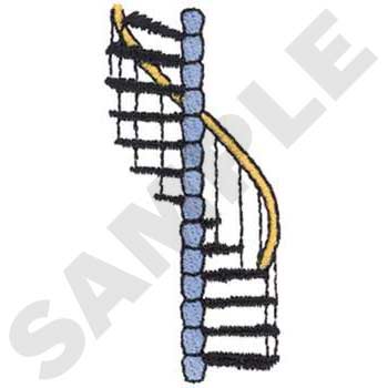 Spiral Stairs Machine Embroidery Design