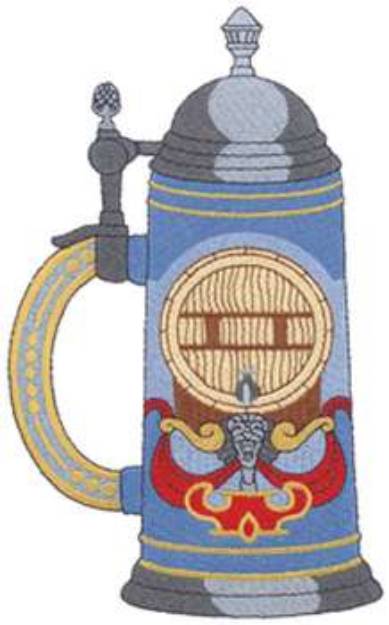 Picture of Beer Stein Machine Embroidery Design