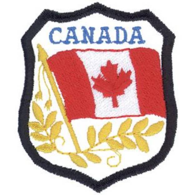 Picture of Canada Flag Machine Embroidery Design