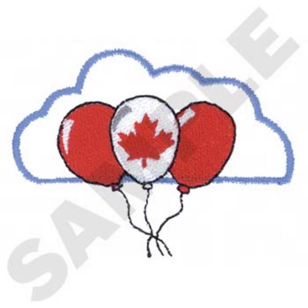 Picture of Canadian Balloons Machine Embroidery Design