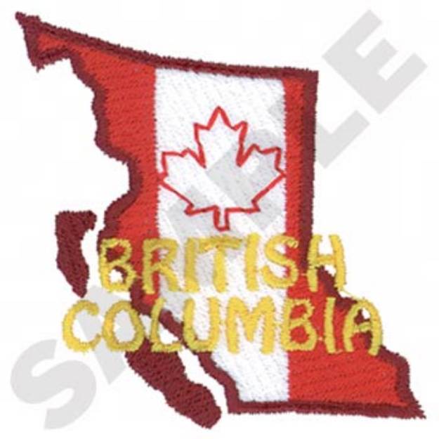 Picture of British Columbia Machine Embroidery Design