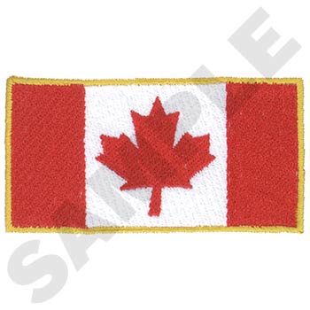 Canadian Flag Machine Embroidery Design