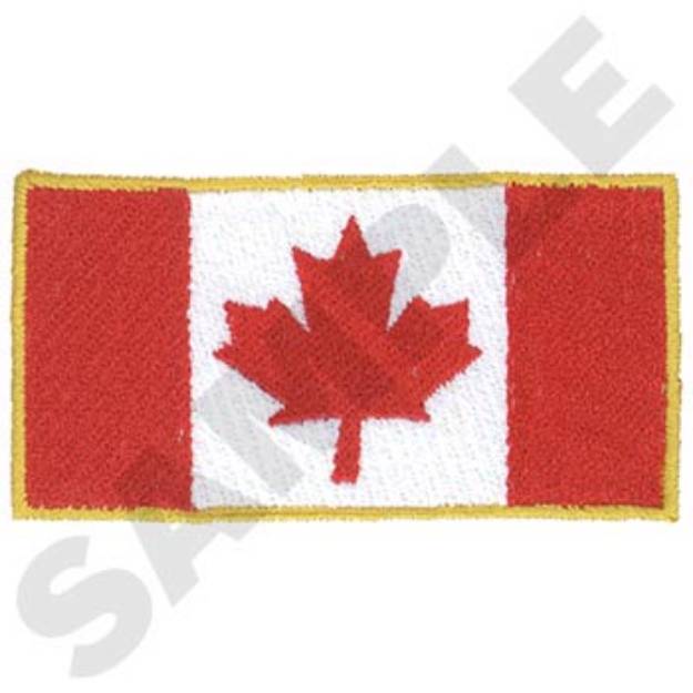 Picture of Canadian Flag Machine Embroidery Design