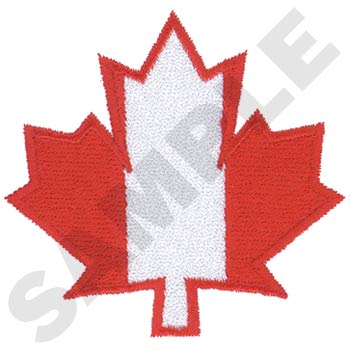 Canadian Maple Leaf Machine Embroidery Design