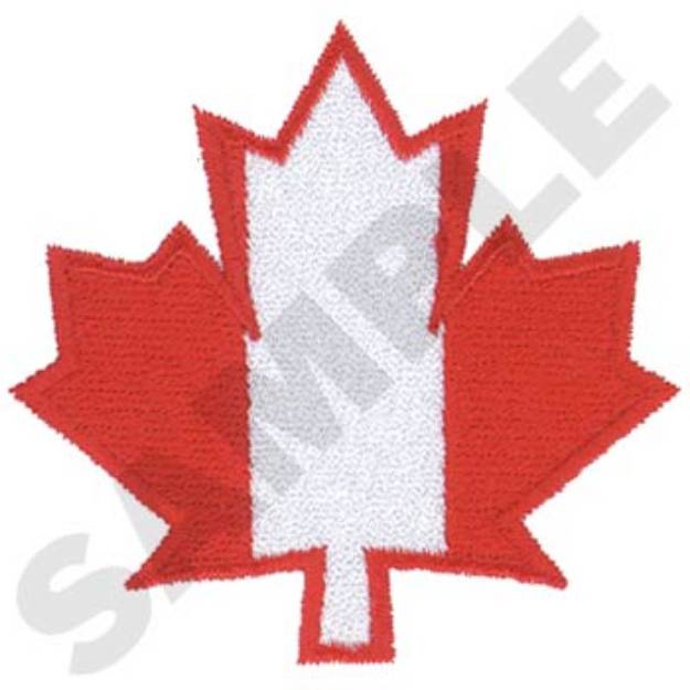 Picture of Canadian Maple Leaf Machine Embroidery Design