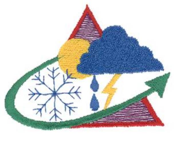 Picture of Meteorologist Logo Machine Embroidery Design