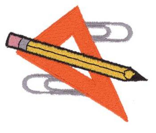 Picture of School Supplies Machine Embroidery Design