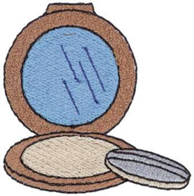Picture of Compact Mirror Machine Embroidery Design