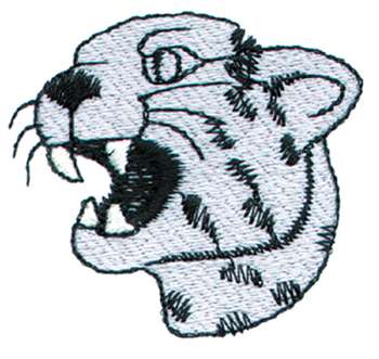 Panther Head Machine Embroidery Design