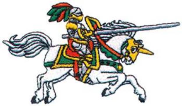 Picture of Knight On Horse Machine Embroidery Design