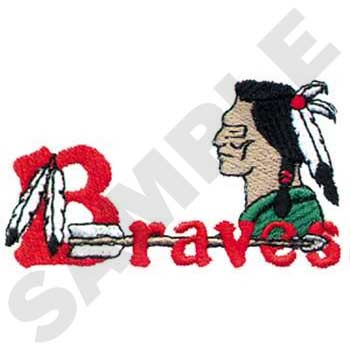 Braves Machine Embroidery Design