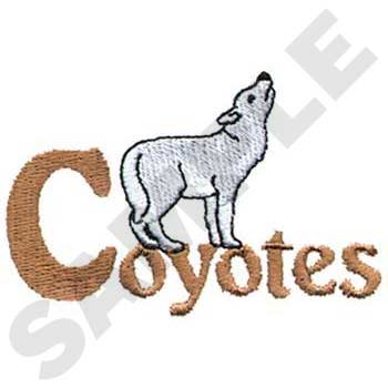 Coyotes Machine Embroidery Design