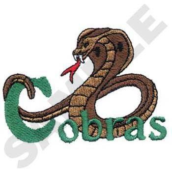 Cobras Machine Embroidery Design