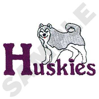Huskies Machine Embroidery Design