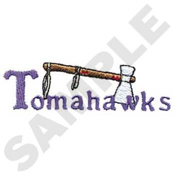 Tomahawks Machine Embroidery Design