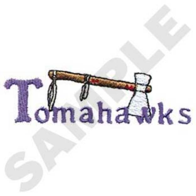 Picture of Tomahawks Machine Embroidery Design