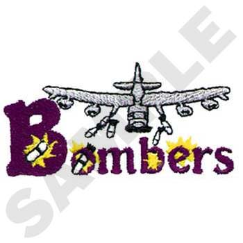 Bombers Machine Embroidery Design