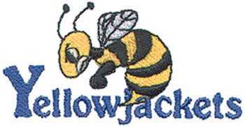 Yellow Jackets Machine Embroidery Design