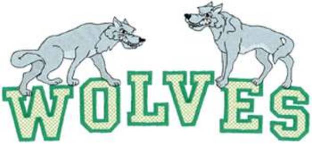 Picture of Wolves Machine Embroidery Design
