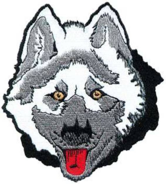 Picture of Husky Head Machine Embroidery Design