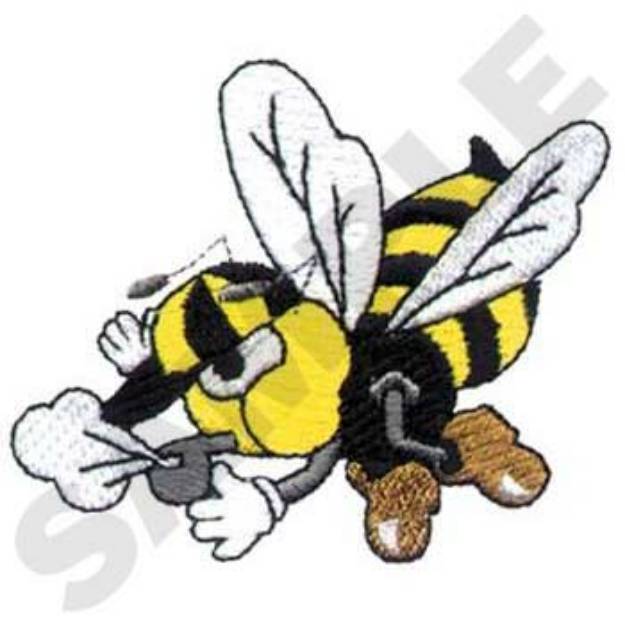 Picture of Bee Referee Machine Embroidery Design