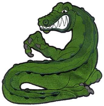 Gator Mascot Machine Embroidery Design