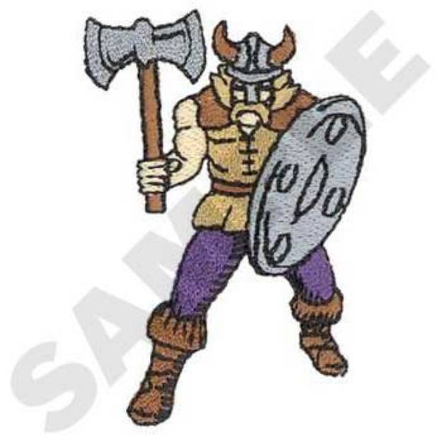 Picture of Viking Mascot Machine Embroidery Design