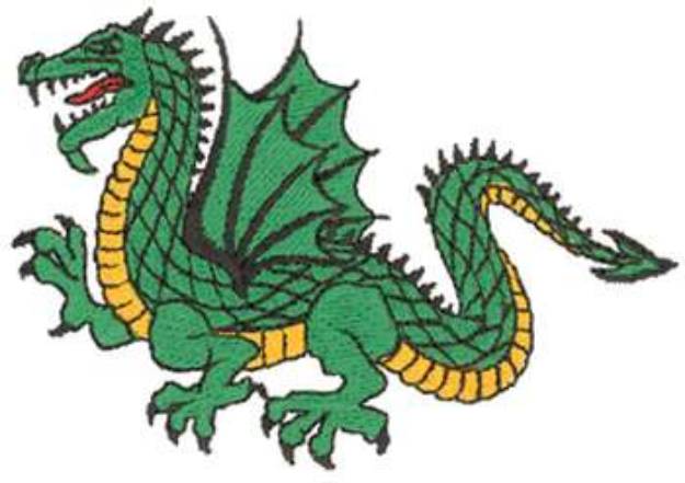 Picture of Dragon Mascot Machine Embroidery Design
