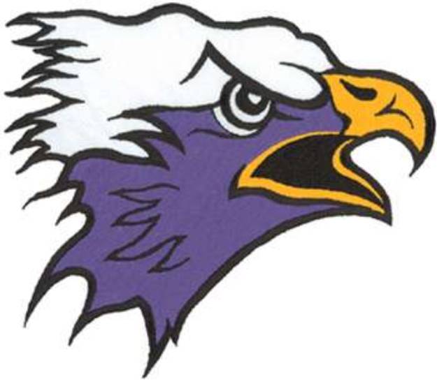 Picture of Eagle Head Mascot Machine Embroidery Design