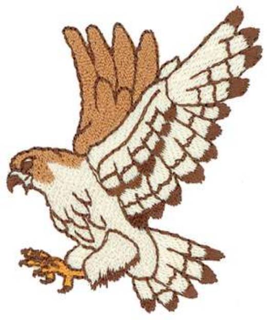Picture of Flying Falcon Machine Embroidery Design