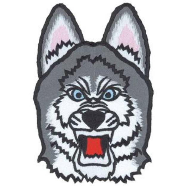 Picture of Husky Mascot Machine Embroidery Design
