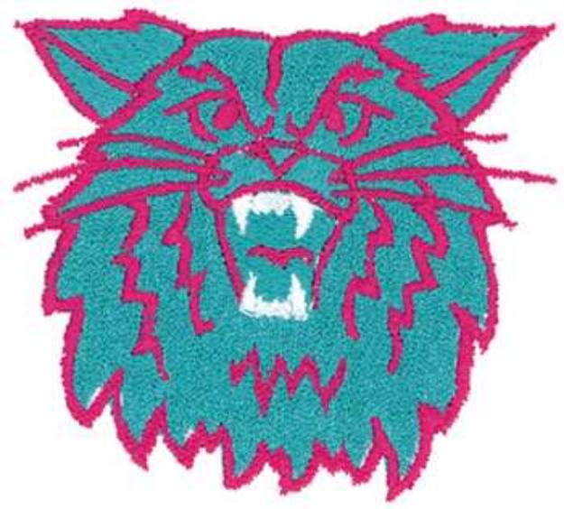 Picture of Wildcat Head Machine Embroidery Design
