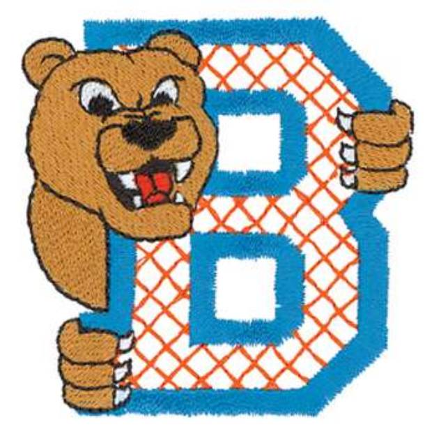 Picture of B Is For Bear Machine Embroidery Design