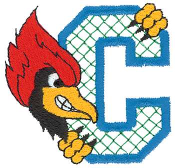 C Is For Cardinal Machine Embroidery Design