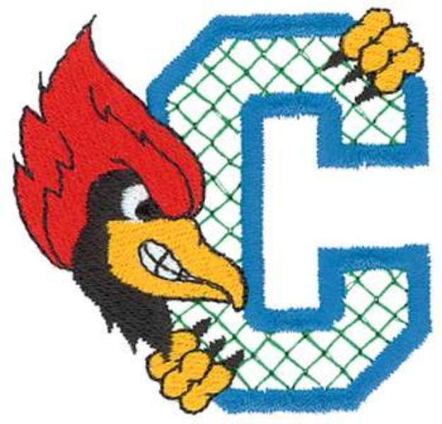Picture of C Is For Cardinal Machine Embroidery Design