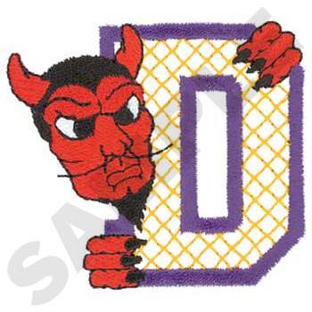 D Is For Devil Machine Embroidery Design
