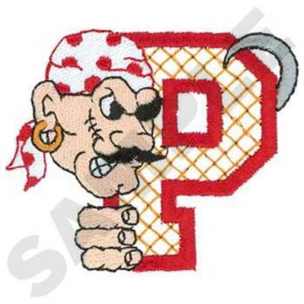 Picture of P Is For Pirate Machine Embroidery Design