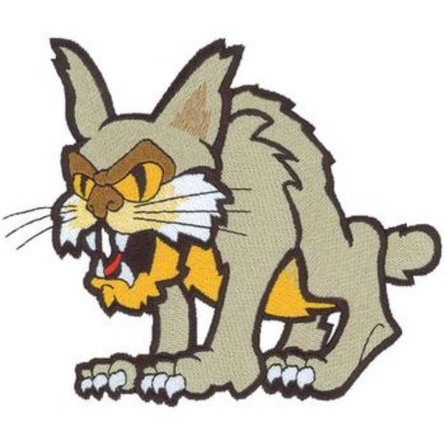 Picture of Bobcat Mascot Machine Embroidery Design