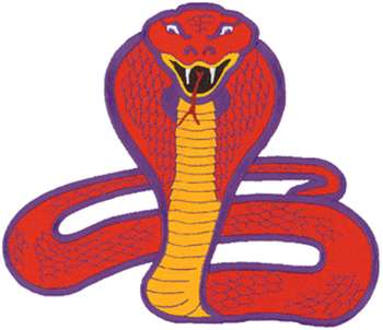 Cobra Mascot Machine Embroidery Design