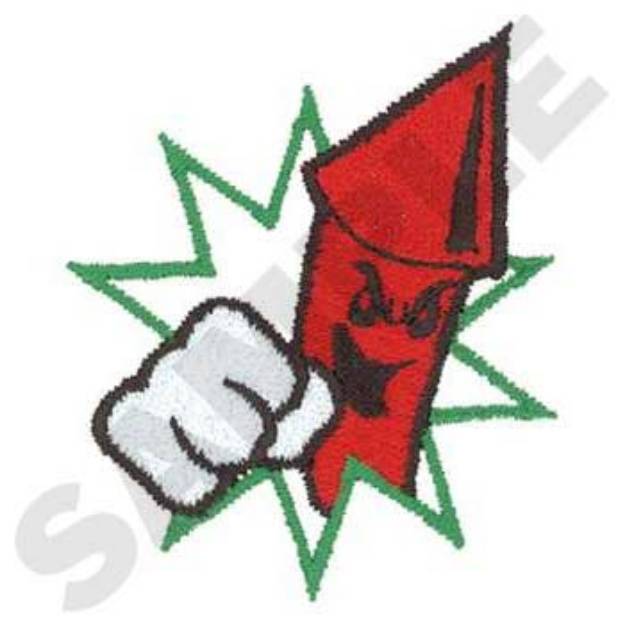 Picture of Rockets Mascot Machine Embroidery Design